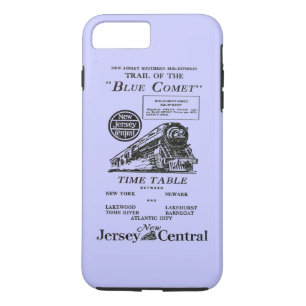 New-Jersey zentraler blauer Kometen-Zug Case-Mate iPhone Hülle