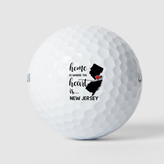 New Jersey Zuhause ist das Herz Golfball (Vorderseite)