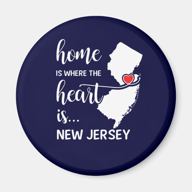 New Jersey Zuhause ist das Herz Magnet (Vorne)