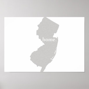 New Jersey Zuhause Staaten Poster