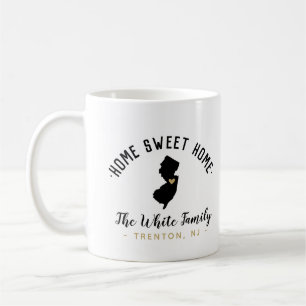New Jersey Zuhause Sweet Zuhause Family Monogram T Kaffeetasse