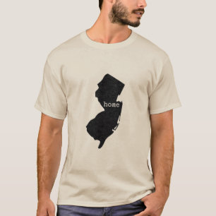 New Jersey Zuhause typisiert T-Shirt