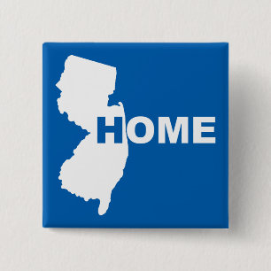 New Jersey Zuhause weit weg vom Staat Knopf Abzeic Button
