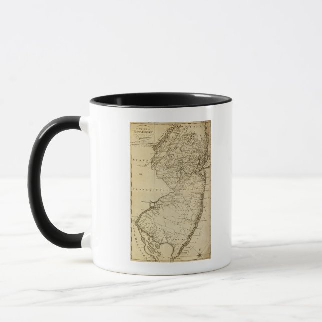 New JerseyPanoramakarteNew Jersey Tasse (Links)