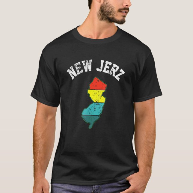 New Jerz Nj Staat New Jersey Liebe Brick City Newa T-Shirt (Vorderseite)