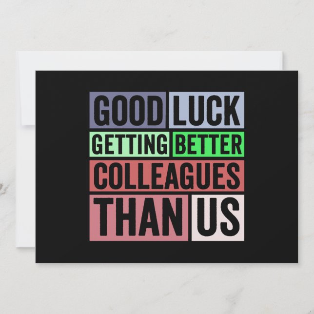 New Job Funny | Abschiedsarbeiter Verlassend | Gut Ankündigung (Vorderseite)