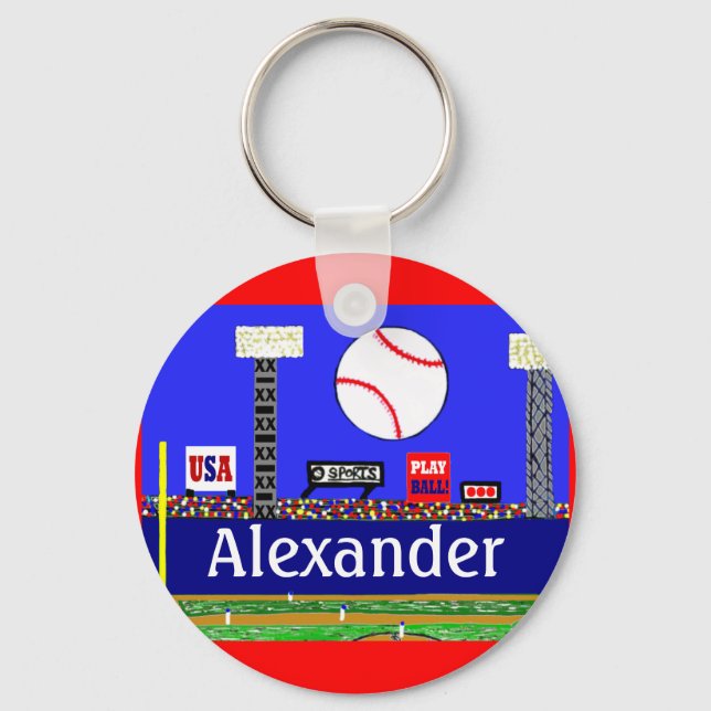 New Kids Sports Baseball Keychain Gastgeschenk Gif Schlüsselanhänger (Vorderseite)
