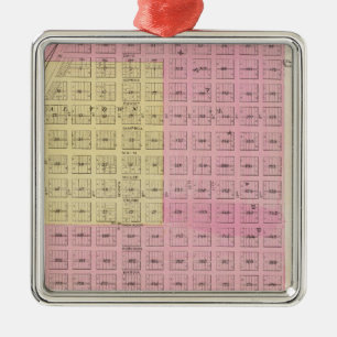 New Kiowa, Sun City, Stanley und Holliday, Kansas Ornament Aus Metall