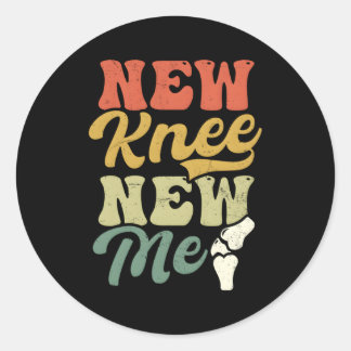 New Knee New Me Knee Operation Runder Aufkleber