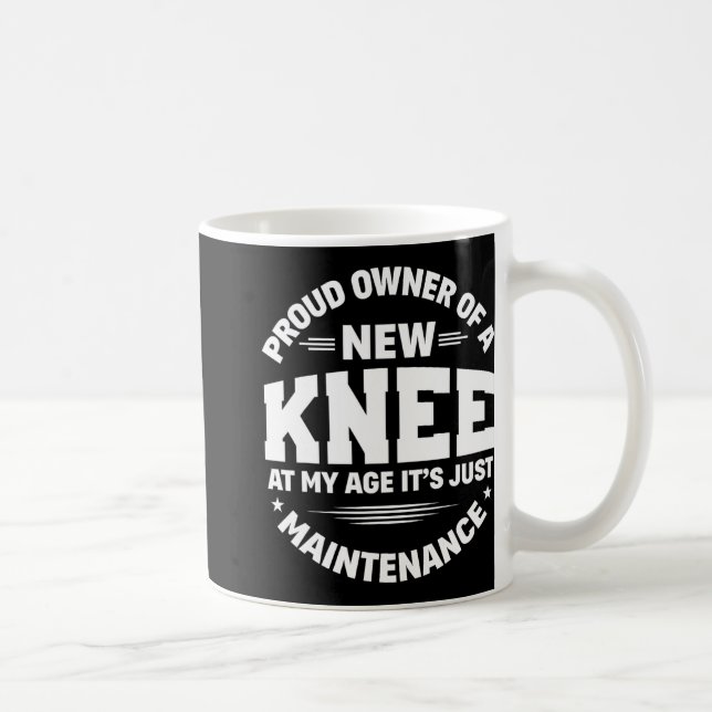 New Knee Replacement Surgery Get Well Recovery Gag Kaffeetasse (Rechts)