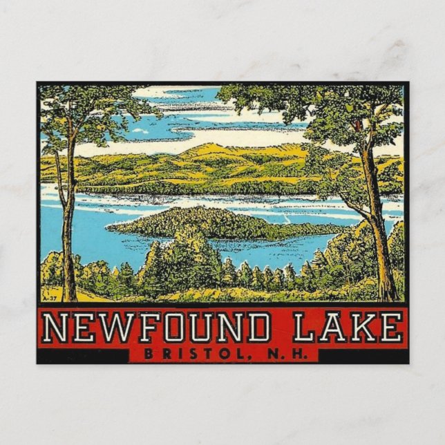 New Lake Bristol New Hampshire Travel Postkarte (Vorderseite)
