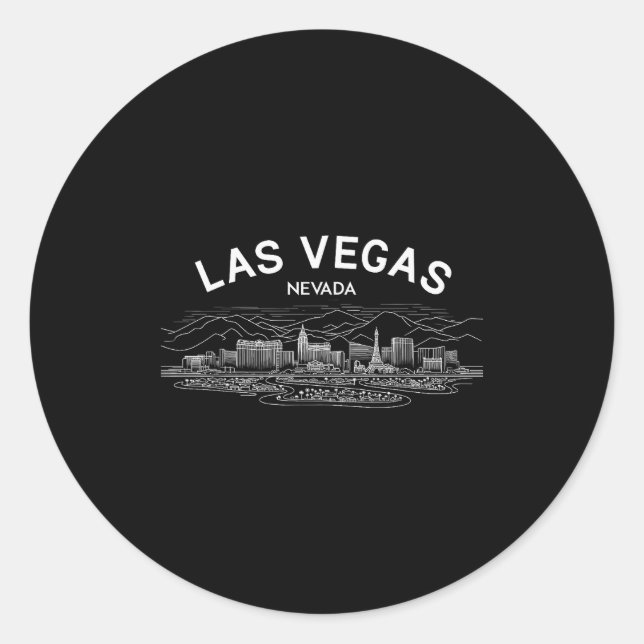 New Las Vegas Love Baby For Holidays In Vegas Soun Runder Aufkleber (Vorderseite)