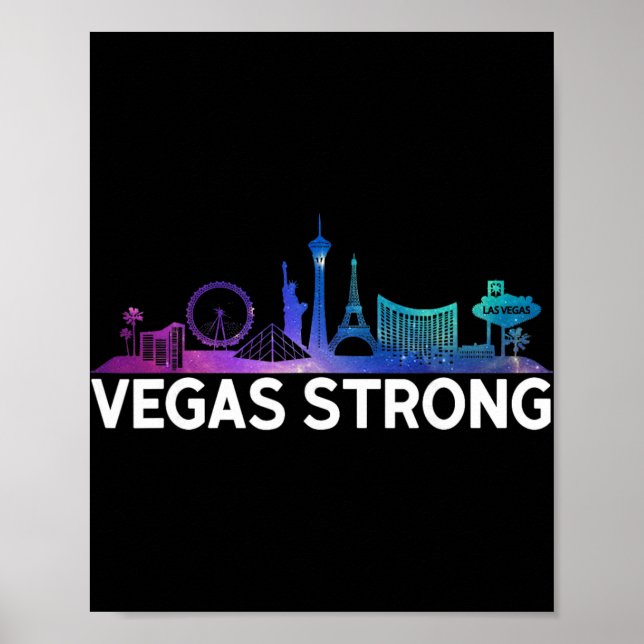 New Las Vegas Strong For Men, Women And Youth  Poster (Vorne)