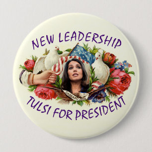 New Leadershio:Tulsi für den Präsidenten Button