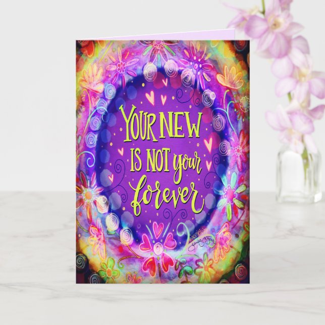"New Life" Inspirivity Card Karte (Orchidee)