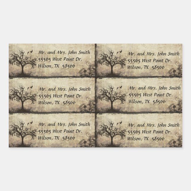 New Life Vintag Cut Your Self Address Stickers (Vorderseite)