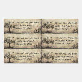 New Life Vintag Cut Your Self Address Stickers