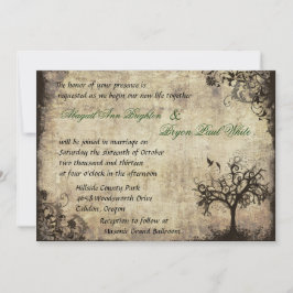 New Life Vintage Hochzeit Einladung