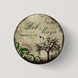 New Life Vintage Wedding Danke Button