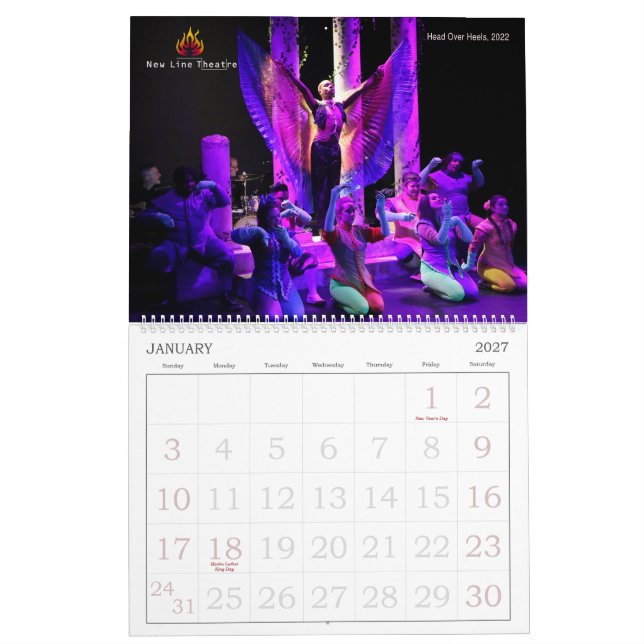 New Line Theater 2025 Kalender (Jan 2027)
