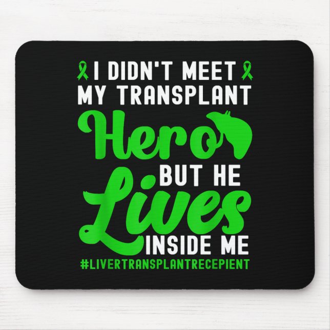 New Liver Owner Funny Liver Transplant Survivor  Mousepad (Vorne)