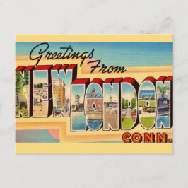 New London Connecticut Postcard Postkarte