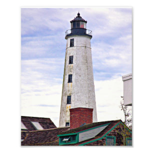 New London Harbour Lighthouse, CT Foto Print