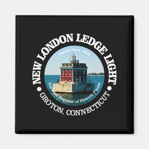 New London Ledge Leuchtturm  Magnet