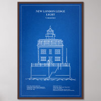 New London Ledge Lighthouse - Connecticut - AD