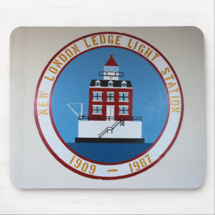 New London Ledge Lighthouse, Connecticut Mousepad