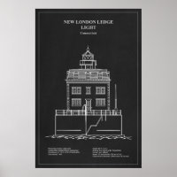 New London Ledge Lighthouse - Connecticut - PD
