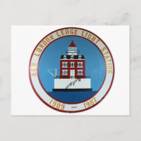 New London Ledge Lighthouse, Connecticut Postcard
