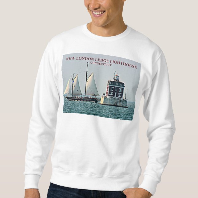 New London Ledge Lighthouse Connecticut Sweatshirt (Vorderseite)