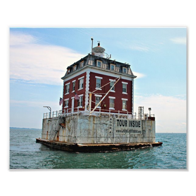 New London Ledge Lighthouse, CT Foto Print (Vorne)