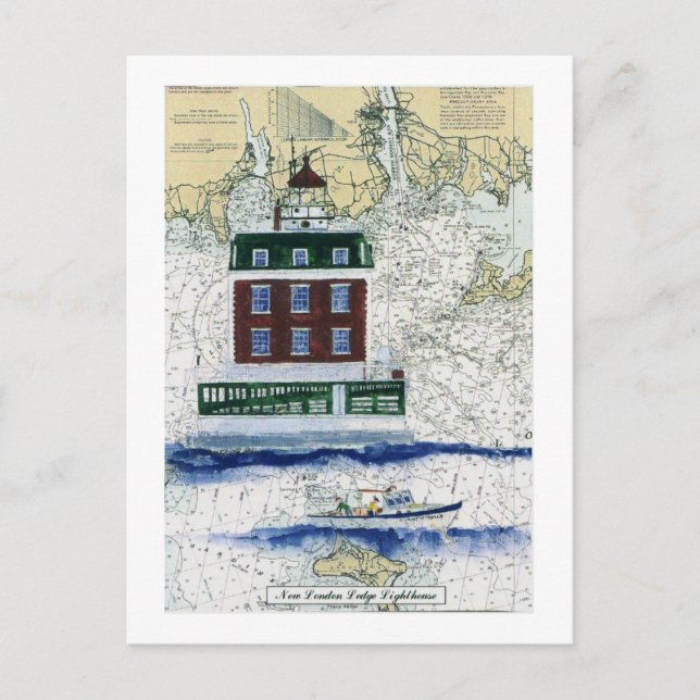 New London Ledge Postkarte (Vorderseite)