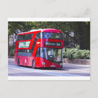 New London Red Bus Postkarte