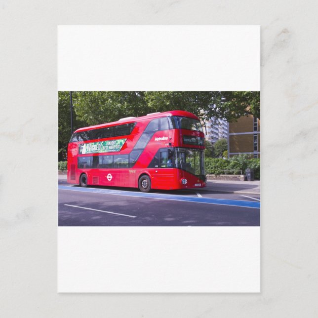New London Red Bus Postkarte (Vorderseite)
