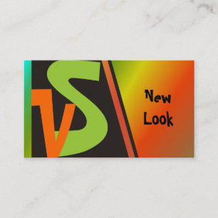 New Look Monogram Business Cards Visitenkarte