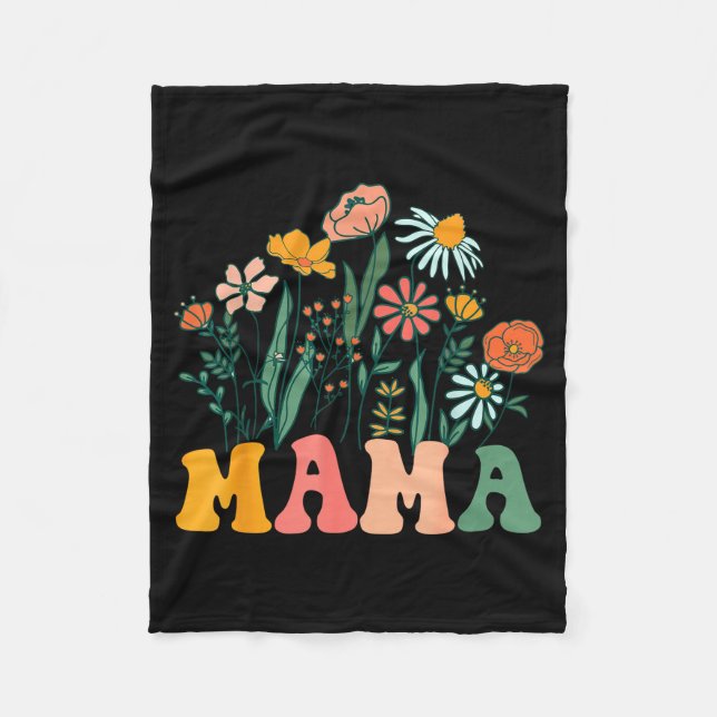 New Mama Wildflower First Birthday &amp; Baby Show Fleecedecke (Vorderseite)