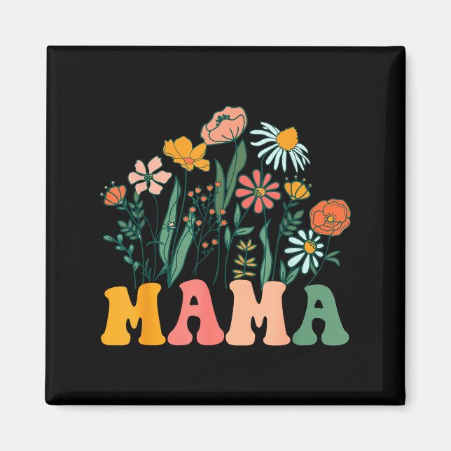 New Mama Wildflower First Birthday &amp; Baby Show Magnet (Vorne)