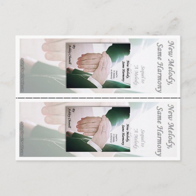 New Melody, Same Harmony - Ashley Chunell Lesezeic Postkarte (Vorderseite)