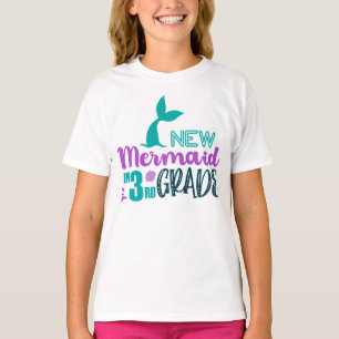 New Mermaid in 3rd Grade - Ocean School Girl T-Shi T-Shirt