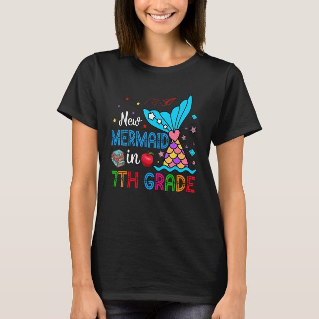 New Mermaid In 7th Grade Matching Mermaid  Student T-Shirt (Vorderseite)