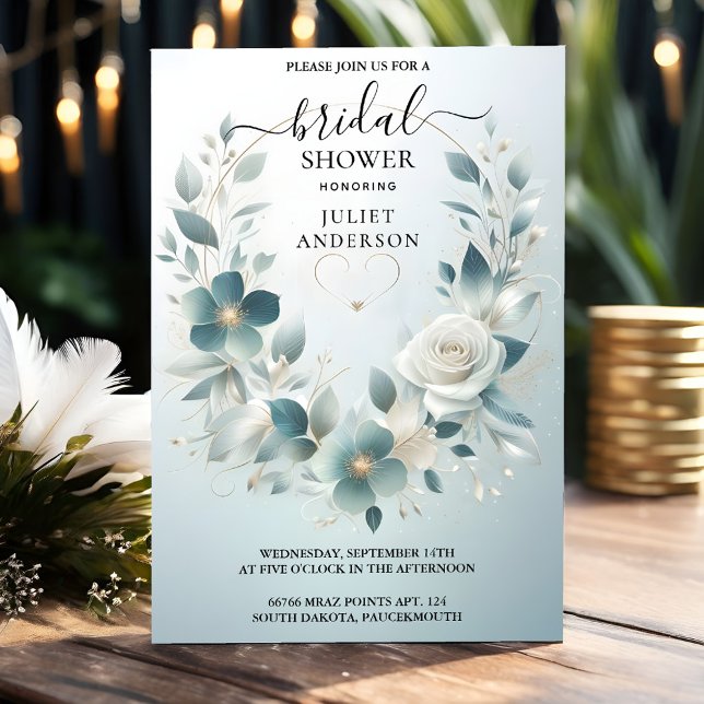 New Metal Glam Shiny High End Silver Brautparty Einladung (Von Creator hochgeladen)