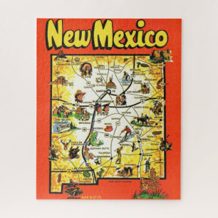 New Mexico 16x20 Postkarten-Kartenpuzzle Puzzle