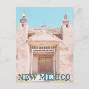 New Mexico Adobe Kirche Postkarte