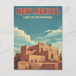 New Mexico Adobe Landschaft Postkarte