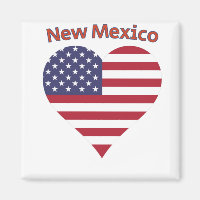 New Mexico American Flag Herzstück