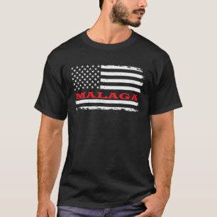 New Mexico American Flag Malaga USA Patriotic Souv T-Shirt