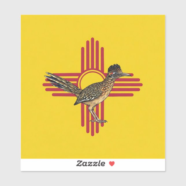 New Mexico and the Roadrunner  Aufkleber (Blatt)